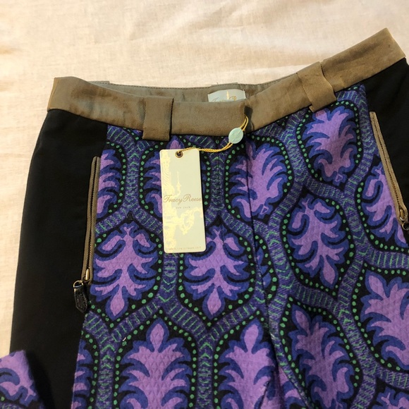 Tracy Reese Multi-color pants with defects E4 - Picture 6 of 8